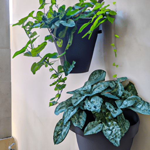Plantas pet-friendly em suportes verticais